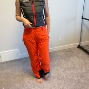 New orange snow pants